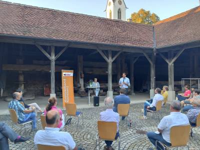 Gesprche vor Ort mit Nicole Razavi, MdL und Andreas Jung, MdB - 
