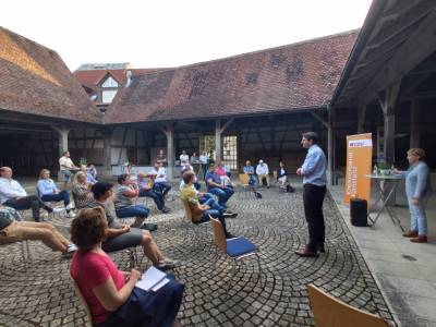 Gesprche vor Ort mit Nicole Razavi, MdL und Andreas Jung, MdB - 