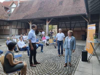 Gesprche vor Ort mit Nicole Razavi, MdL und Andreas Jung, MdB - 